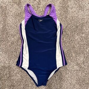 Girls Infinity Splice One Piece Navy/Purple (LNWT)